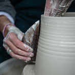 Juliet Macleod in her studio 2018